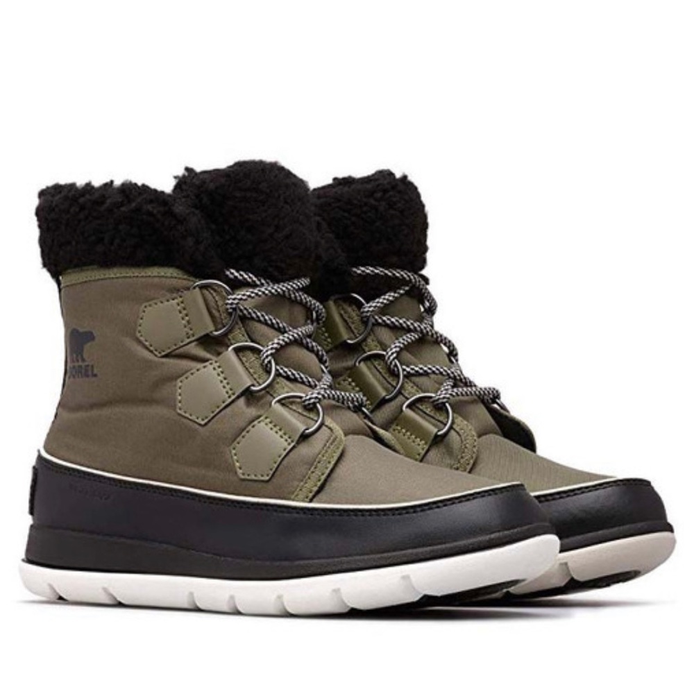 Sorel Women's Explorer Carnival Snow Boot Green - 8